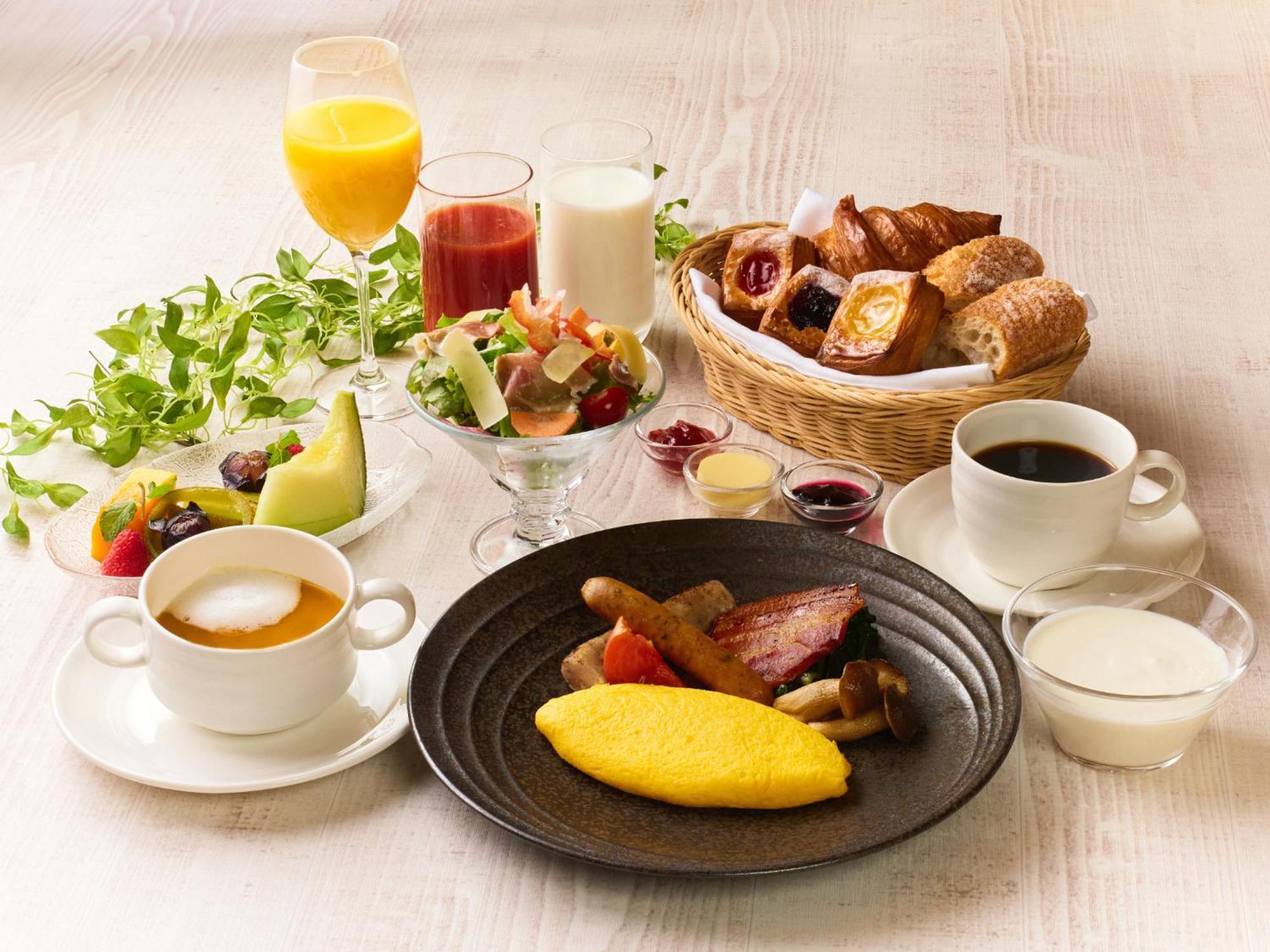 Hotel Granvia Kyoto Exteriör bild A typical breakfast